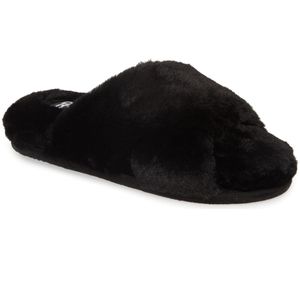 Sophie Criss Cross Plush Bedroom Slipper